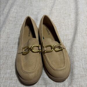 Torrid Clean Loafers in Tan Faux Suede